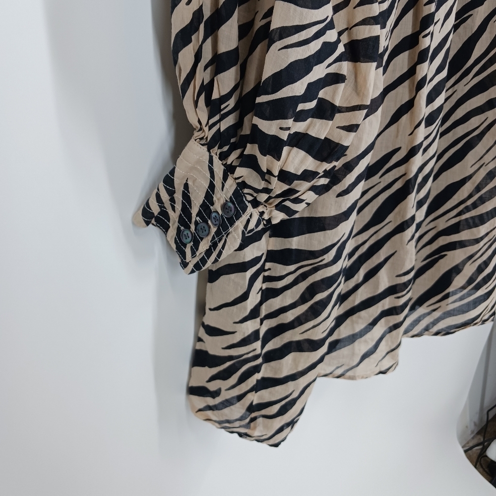 Banana Republic Ramie Zebra Print Dress - Picture 7 of 9